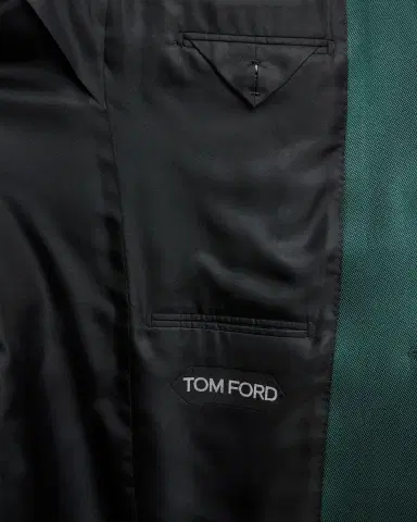 Tom Ford Men's Wool Peak Lapel Modern Fit Single-Breasted Sport Coat | Thumbnail 6 Tom Ford Men's Wool Peak Lapel Modern Fit Single-Breasted Sport Coat | Thumbnail 6