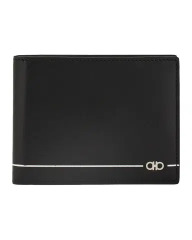 Ferragamo Men's Micro Gancini Leather Wallet | Thumbnail 1 Ferragamo Men's Micro Gancini Leather Wallet | Thumbnail 1