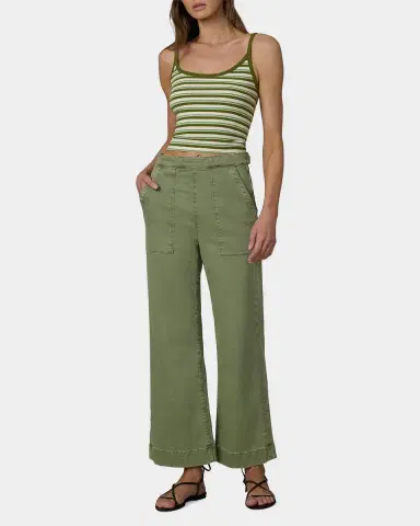 Joe 's Jeans Striped Cotton-Blend Cami | Thumbnail 2 Joe 's Jeans Striped Cotton-Blend Cami | Thumbnail 2