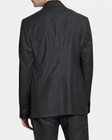 Dolce & Gabbana Men 's Wool Tonal Stripe 2-Button Suit Jacket | Thumbnail 3 Dolce & Gabbana Men 's Wool Tonal Stripe 2-Button Suit Jacket | Thumbnail 3
