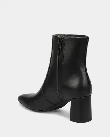 Vince Tegan Leather Ankle Boots | Thumbnail 3 Vince Tegan Leather Ankle Boots | Thumbnail 3