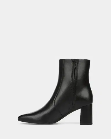 Vince Tegan Leather Ankle Boots | Thumbnail 4 Vince Tegan Leather Ankle Boots | Thumbnail 4