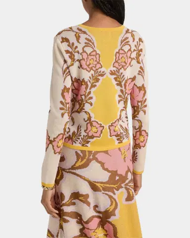 MISA Los Angeles Kenna Floral Knit Cardigan | Thumbnail 3 MISA Los Angeles Kenna Floral Knit Cardigan | Thumbnail 3