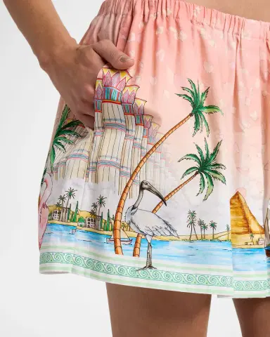 Casablanca Ethereal Cotton Poplin Mini Skirt | Thumbnail 5 Casablanca Ethereal Cotton Poplin Mini Skirt | Thumbnail 5