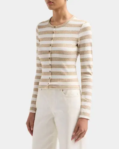 rag & bone Striped Rib-Knit Cardigan | Thumbnail 5 rag & bone Striped Rib-Knit Cardigan | Thumbnail 5