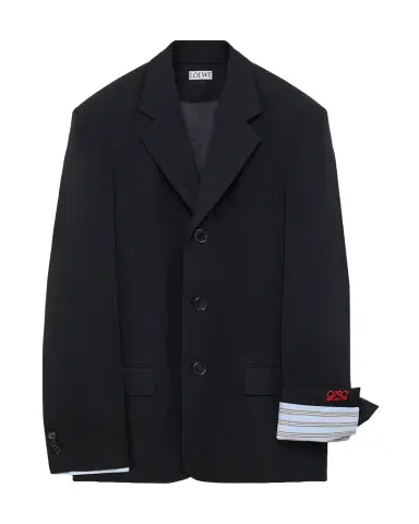 Loewe Double-Breasted Wool-Blend Blazer | Thumbnail 1 Loewe Double-Breasted Wool-Blend Blazer | Thumbnail 1