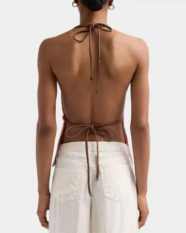 SEROYA Deza Check Halter Top | Thumbnail 3 SEROYA Deza Check Halter Top | Thumbnail 3