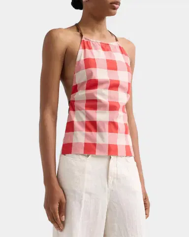 SEROYA Deza Check Halter Top | Thumbnail 4 SEROYA Deza Check Halter Top | Thumbnail 4
