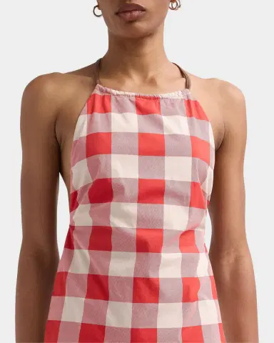 SEROYA Deza Check Halter Top | Thumbnail 5 SEROYA Deza Check Halter Top | Thumbnail 5
