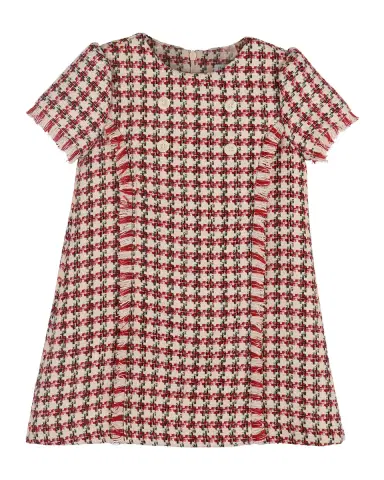Luli & Me Girl 's Tweed A-Line Dress, Size 2T-6 | Thumbnail 3 Luli & Me Girl 's Tweed A-Line Dress, Size 2T-6 | Thumbnail 3