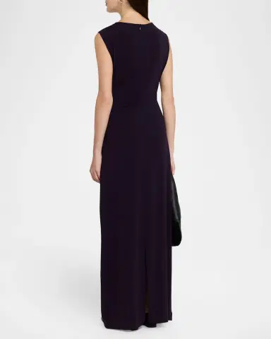 Emporio Armani Sleeveless Jersey Column Gown | Thumbnail 3 Emporio Armani Sleeveless Jersey Column Gown | Thumbnail 3