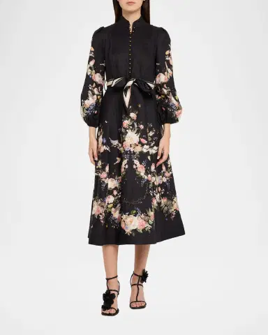 Zimmermann Valiant Buttoned Midi Dress | Thumbnail 2 Zimmermann Valiant Buttoned Midi Dress | Thumbnail 2