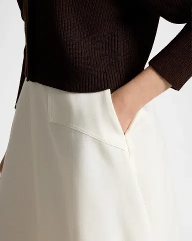 Polo Ralph Lauren Cotton-Wool A-Line Midi Skirt | Thumbnail 5 Polo Ralph Lauren Cotton-Wool A-Line Midi Skirt | Thumbnail 5