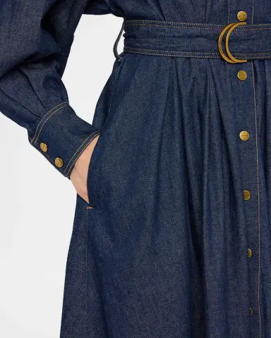Zimmermann Denim Midi Shirtdress | Thumbnail 5 Zimmermann Denim Midi Shirtdress | Thumbnail 5