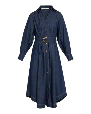 Zimmermann Denim Midi Shirtdress | Thumbnail 1 Zimmermann Denim Midi Shirtdress | Thumbnail 1