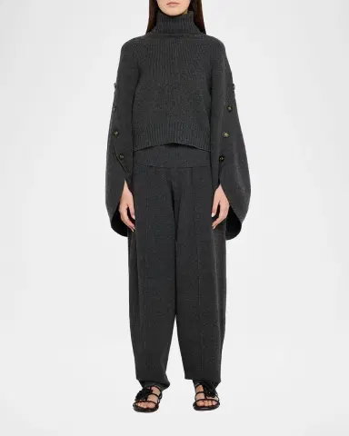 Zimmermann Valiant Buttoned Turtleneck Sweater | Thumbnail 2 Zimmermann Valiant Buttoned Turtleneck Sweater | Thumbnail 2