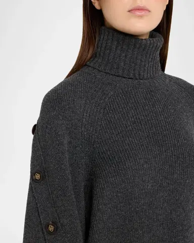 Zimmermann Valiant Buttoned Turtleneck Sweater | Thumbnail 5 Zimmermann Valiant Buttoned Turtleneck Sweater | Thumbnail 5