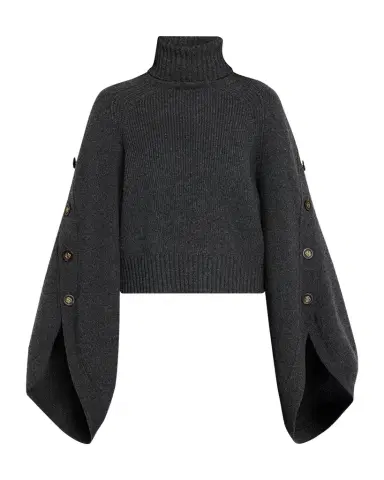 Zimmermann Valiant Buttoned Turtleneck Sweater | Thumbnail 1 Zimmermann Valiant Buttoned Turtleneck Sweater | Thumbnail 1