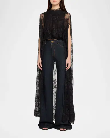 Zimmermann Valiant Lace Cape Top | Thumbnail 4 Zimmermann Valiant Lace Cape Top | Thumbnail 4