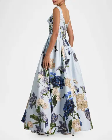 ALICE + OLIVIA Estrella Embellished Maxi Dress | Thumbnail 3 ALICE + OLIVIA Estrella Embellished Maxi Dress | Thumbnail 3