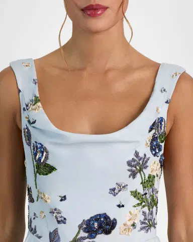 ALICE + OLIVIA Estrella Embellished Maxi Dress | Thumbnail 5 ALICE + OLIVIA Estrella Embellished Maxi Dress | Thumbnail 5