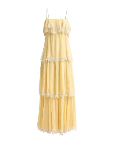 Hemant & Nandita Lace-Trim Tiered A-Line Maxi Dress | Thumbnail 1 Hemant & Nandita Lace-Trim Tiered A-Line Maxi Dress | Thumbnail 1
