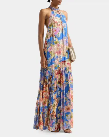 Hemant & Nandita Floral A-Line Maxi Dress | Thumbnail 4 Hemant & Nandita Floral A-Line Maxi Dress | Thumbnail 4