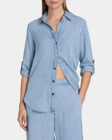 Generation Love Gillian Denim Shirt | Thumbnail 4 Generation Love Gillian Denim Shirt | Thumbnail 4