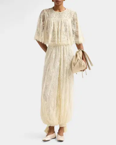 Hemant & Nandita Floral Lace Parachute Pants | Thumbnail 2 Hemant & Nandita Floral Lace Parachute Pants | Thumbnail 2