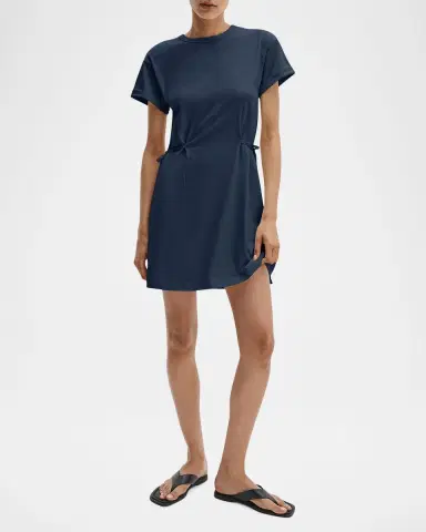 rag & bone Mica Tie-Waist Cotton Jersey T-Shirt Mini Dress | Thumbnail 2 rag & bone Mica Tie-Waist Cotton Jersey T-Shirt Mini Dress | Thumbnail 2