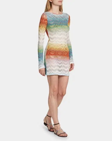 Missoni Zig Zag Knit Mini Dress Coverup | Thumbnail 2 Missoni Zig Zag Knit Mini Dress Coverup | Thumbnail 2