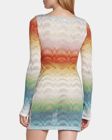 Missoni Zig Zag Knit Mini Dress Coverup | Thumbnail 3 Missoni Zig Zag Knit Mini Dress Coverup | Thumbnail 3
