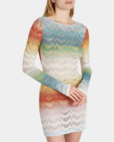 Missoni Zig Zag Knit Mini Dress Coverup | Thumbnail 5 Missoni Zig Zag Knit Mini Dress Coverup | Thumbnail 5