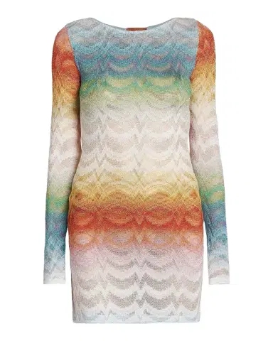 Missoni Zig Zag Knit Mini Dress Coverup | Thumbnail 1 Missoni Zig Zag Knit Mini Dress Coverup | Thumbnail 1