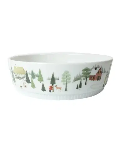 Pillivuyt Winter Decor Toulouse Gratin, 1 Qt | Thumbnail 1 Pillivuyt Winter Decor Toulouse Gratin, 1 Qt | Thumbnail 1