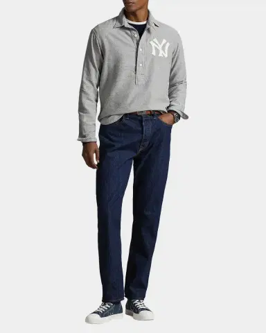 Polo Ralph Lauren Men 's Fielder New York Yankees Cotton Polo Shirt | Thumbnail 2 Polo Ralph Lauren Men 's Fielder New York Yankees Cotton Polo Shirt | Thumbnail 2