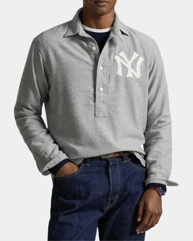 Polo Ralph Lauren Men 's Fielder New York Yankees Cotton Polo Shirt | Thumbnail 4 Polo Ralph Lauren Men 's Fielder New York Yankees Cotton Polo Shirt | Thumbnail 4