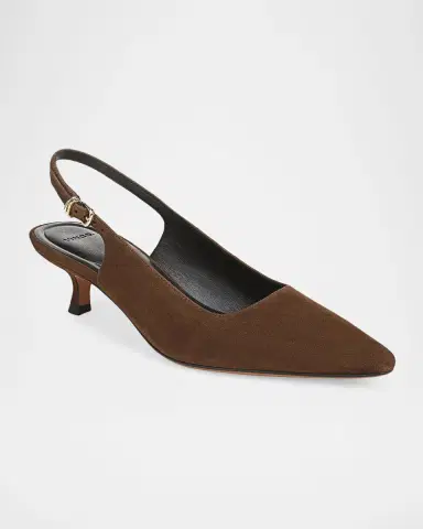 Vince 45mm Sabra Suede Slingback Pumps | Thumbnail 2 Vince 45mm Sabra Suede Slingback Pumps | Thumbnail 2