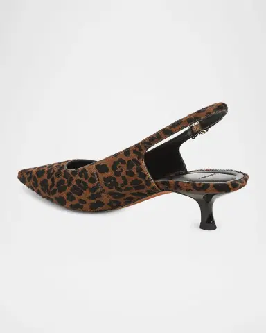 Vince 45mm Sabra II Leopard Calf Hair Slingback Pumps | Thumbnail 3 Vince 45mm Sabra II Leopard Calf Hair Slingback Pumps | Thumbnail 3