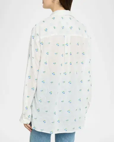 CISSA Floral Oversized Button-Front Shirt | Thumbnail 3 CISSA Floral Oversized Button-Front Shirt | Thumbnail 3