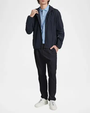HERNO Elasticized Waistband Straight-Leg Pants | Thumbnail 2 HERNO Elasticized Waistband Straight-Leg Pants | Thumbnail 2