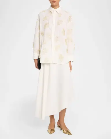 CISSA Beaded Botanical Oversized Shirt | Thumbnail 2 CISSA Beaded Botanical Oversized Shirt | Thumbnail 2