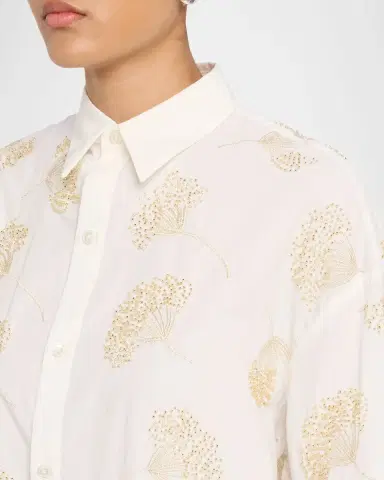 CISSA Beaded Botanical Oversized Shirt | Thumbnail 4 CISSA Beaded Botanical Oversized Shirt | Thumbnail 4