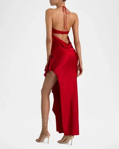 ALICE + OLIVIA Palma Asymmetric Ruffle Maxi Dress | Thumbnail 3 ALICE + OLIVIA Palma Asymmetric Ruffle Maxi Dress | Thumbnail 3