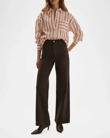 Favorite Daughter The Beau Striped Cotton Shirt | Thumbnail 2 Favorite Daughter The Beau Striped Cotton Shirt | Thumbnail 2