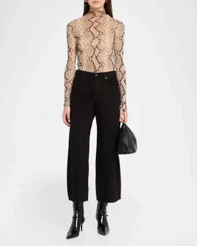 Frame The Bow Crop Jeans | Thumbnail 2 Frame The Bow Crop Jeans | Thumbnail 2
