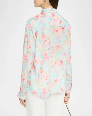 CISSA Floral Slim Button-Front Shirt | Thumbnail 3 CISSA Floral Slim Button-Front Shirt | Thumbnail 3