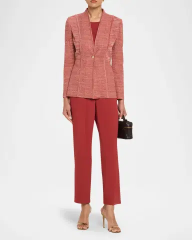 Misook Tailored Mélange Knit Jacket | Thumbnail 2 Misook Tailored Mélange Knit Jacket | Thumbnail 2