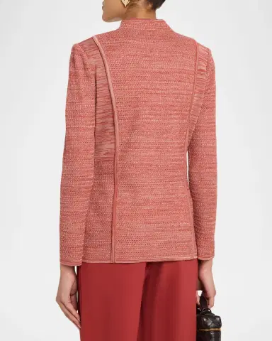 Misook Tailored Mélange Knit Jacket | Thumbnail 3 Misook Tailored Mélange Knit Jacket | Thumbnail 3