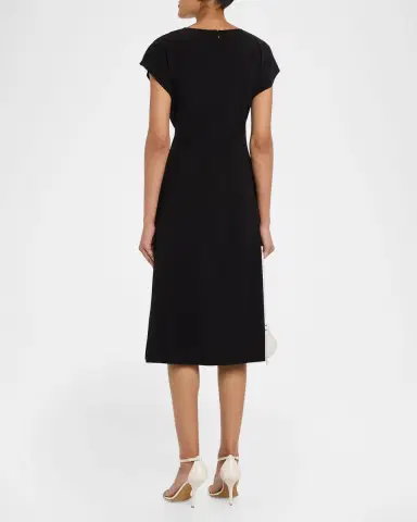 Misook Ikat Belted Knee-Length Dress | Thumbnail 3 Misook Ikat Belted Knee-Length Dress | Thumbnail 3